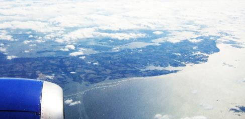 Picture of the Shore from the air